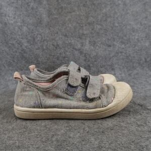 Cat & Jack Shoes Kids Toddler 10 Sneakers Casual Double Strap Easy On Grey